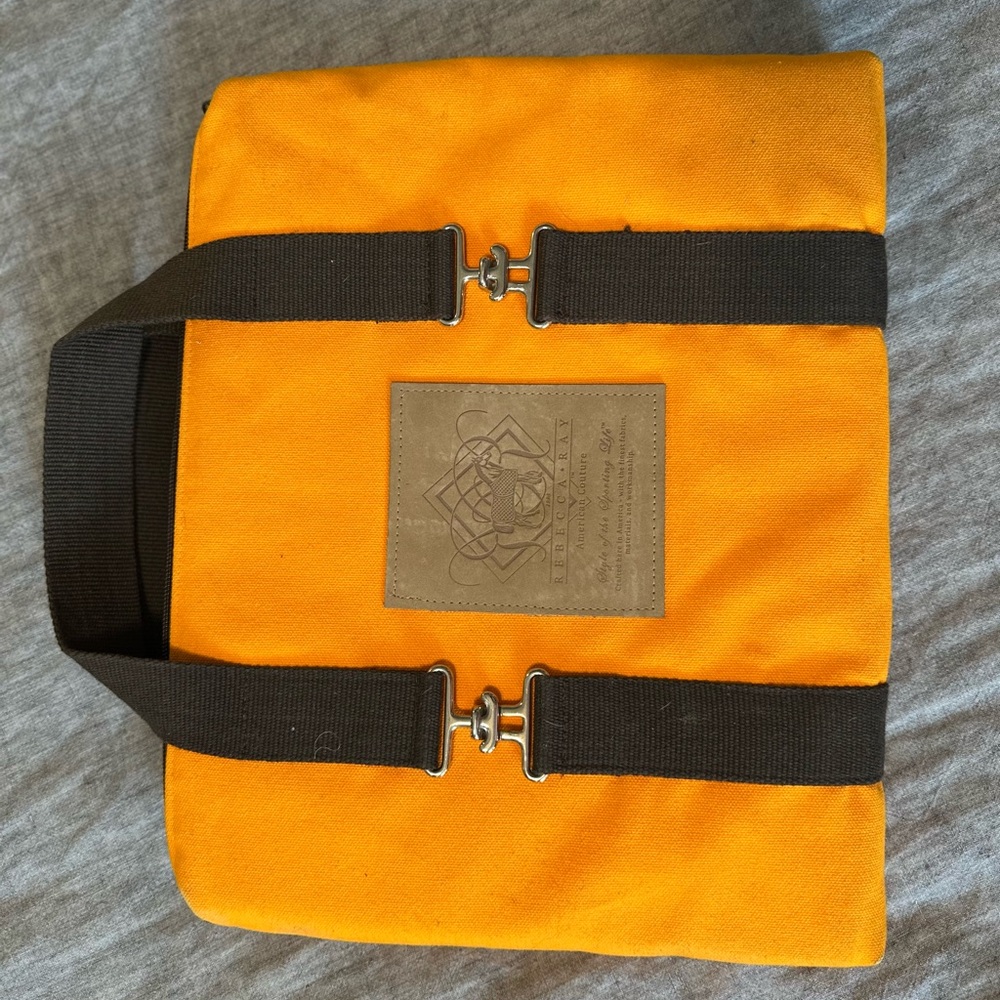 Rebecca Ray padded Orange Canvas Bag